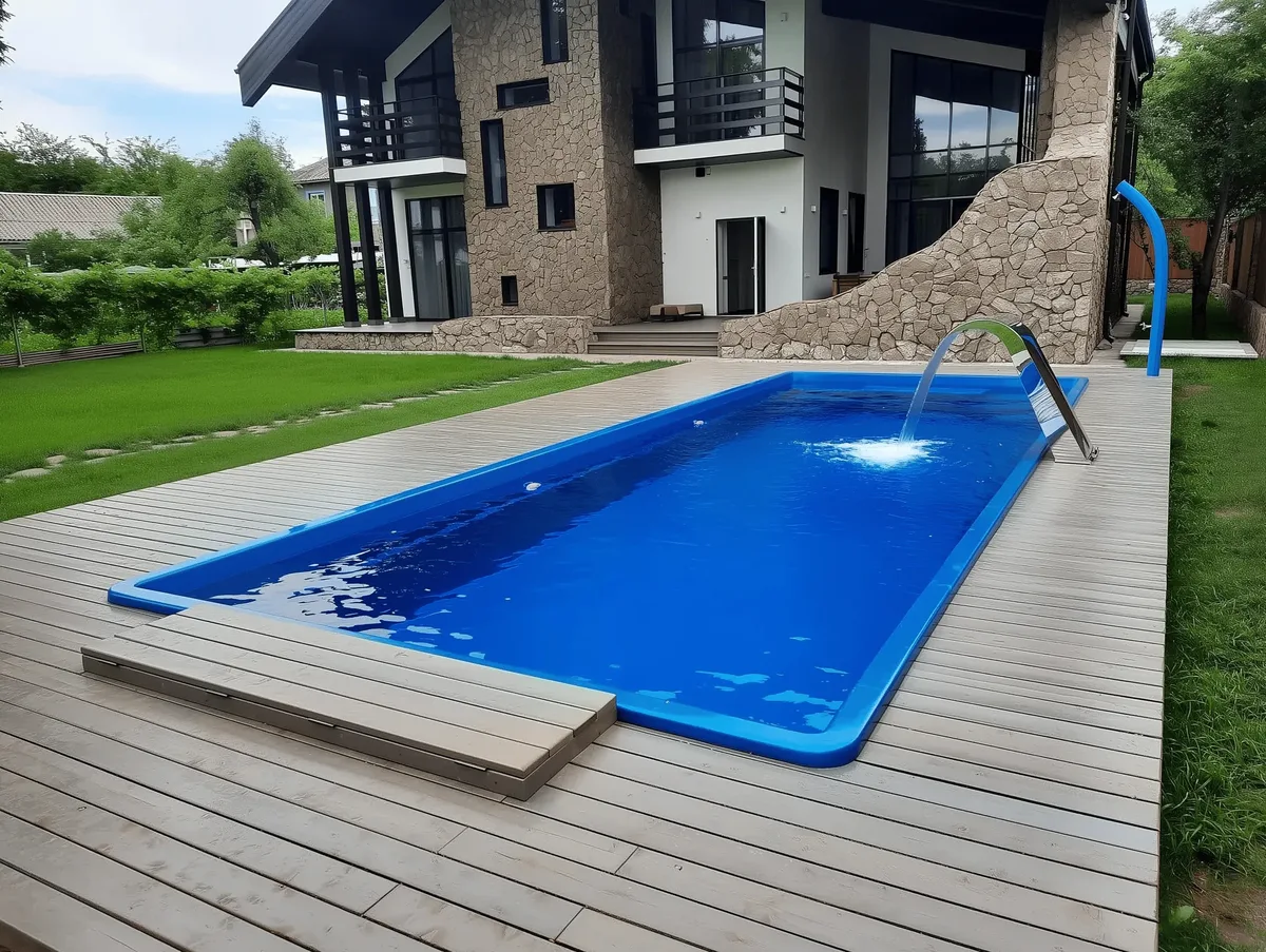 Композитный бассейн Laguna 9 — вид сверху в Усть-Илимске